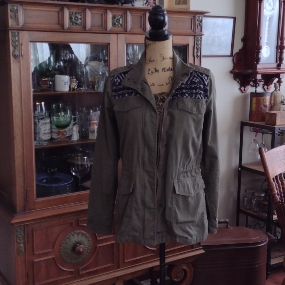 Mudd Size Small Jacket With Sweater Pattern . - image 1